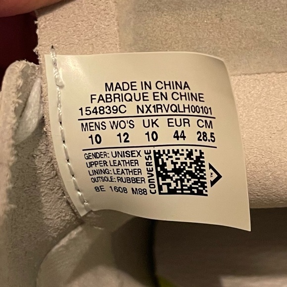 ❌SOLD❌Converse One Star Prime OX White Leather Unisex Sneakers *NWOB* - Picture 6 of 8